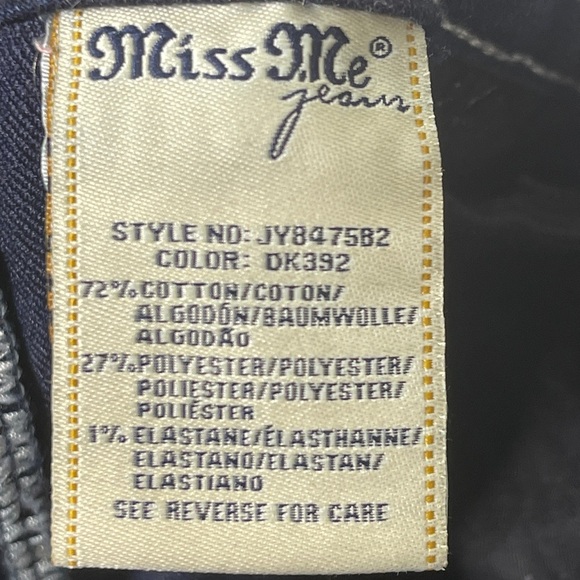 Miss Me Red Aztec Accent Jewel Bootcut Lowrise Jeans Size 29 Sequin Rhinestone - Picture 6 of 11